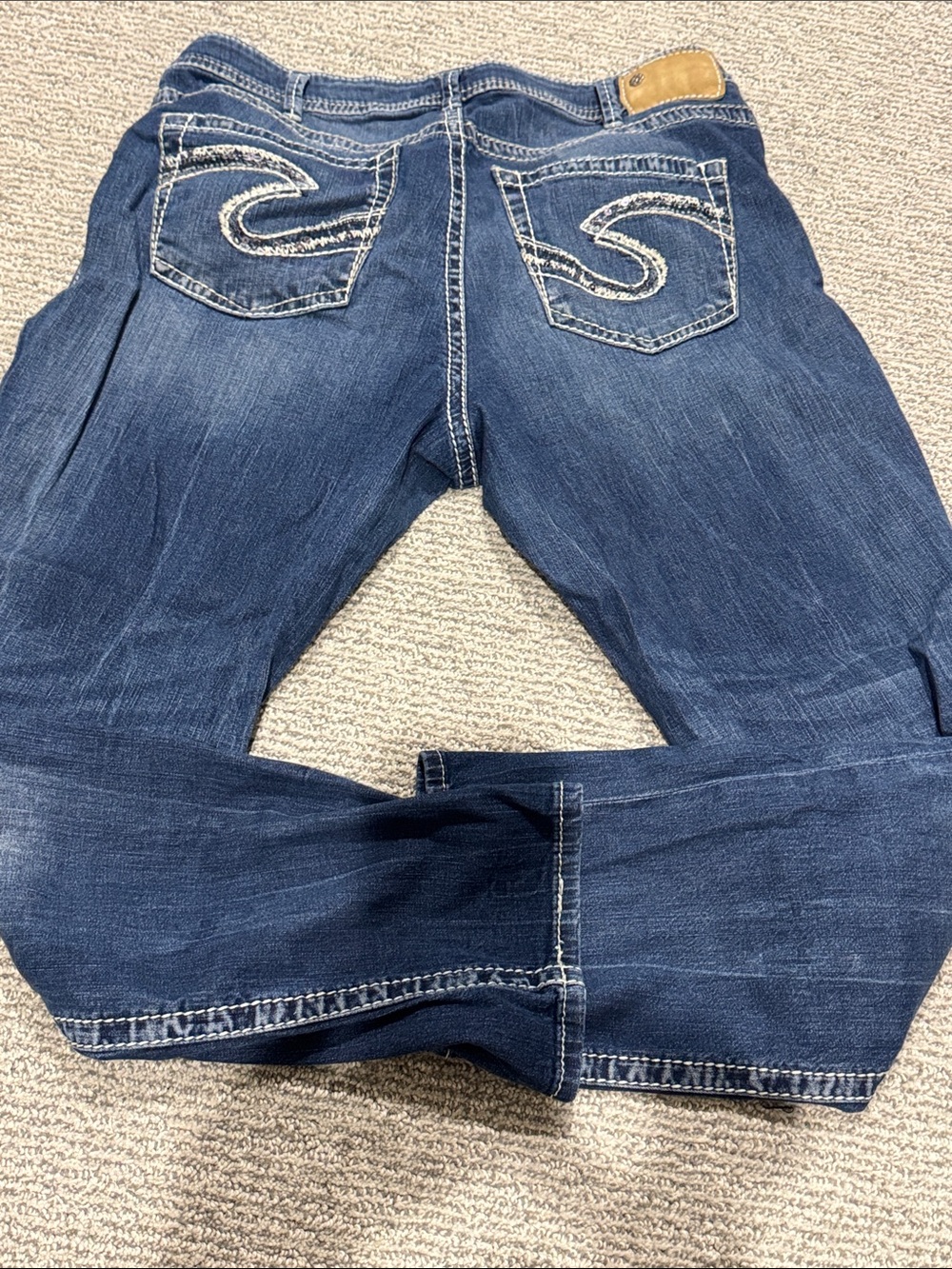 Silver Jeans Women's Straight-Leg Jeans - Dark Blue Denim